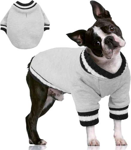 Vista 14 de FUAMEY Sudadera para Perro, Suéteres de Invierno para Perro, Ropa Cálida para Perro, Chaleco para Perro, Sudadera Gruesa para Cachorro, Suéter