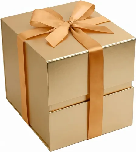 Vista 42 de LIFELUM Square Gift Box with Magnetic Lid, Card, Sticker, Ribbon, Shredded Paper Filler for Business, Wedding, Birthdays