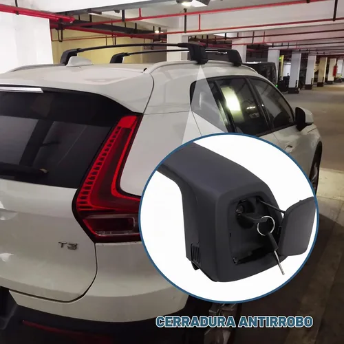 Vista 4 de Barras Transversales de Techo Actualizadas Compatibles con Volvo XC40 2018-2025, Barras Cruzadas Cerrables para Equipaje, Accesorios para Carga