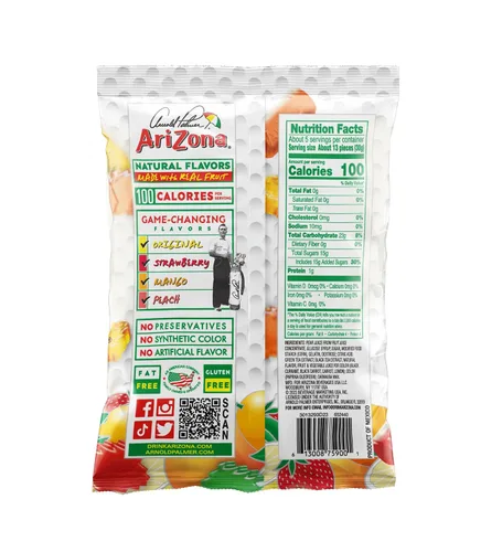 Vista 2 de Bocadillo AriZona gomas de fruta real, masticables