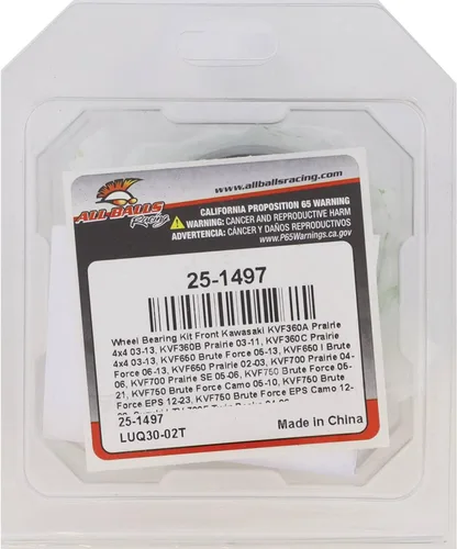 Vista 7 de All Balls Kit de rodamientos de rueda de carreras para Kawasaki KVF360B Prairie 2002-2018