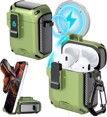 Vista 39 de RFUNGUANGO Fundas protectoras para Airpods de 2ª y 1ª generación, color 2º -Blanco