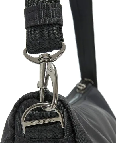 Vista 7 de Travelon Cruzada mediana activa antirrobo, Negro, 12.25 x 11.25 x 3.75, Bandolera mediana activa antirrobo