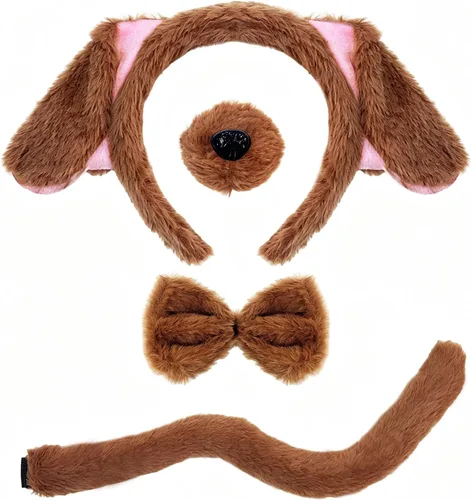 Vista 13 de Juego de disfraz de ardilla de perro piloto piloto de ratón cerdo, accesorios de disfraz de Halloween