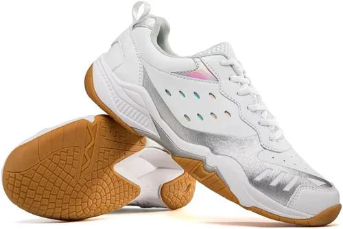 Vista 2 de LUPWEE Zapatos de pickleball para hombres y mujeres, zapatos de tenis ligeros para interiores y exteriores, para entrenamiento de cancha, raqueta