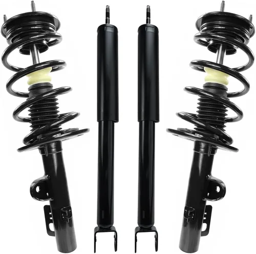 Vista 47 de Detroit Axle - Kit de 4 puntales para Ford Escape 2014-2019, 2 amortiguadores traseros ensamblaje 2 puntales delanteros y resortes helicoidales 2015