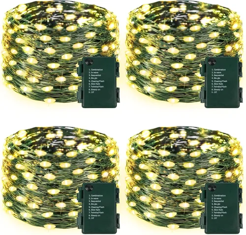 Vista 41 de Paquete de 2 guirnaldas de 30 luces LED de calabaza para decoración
