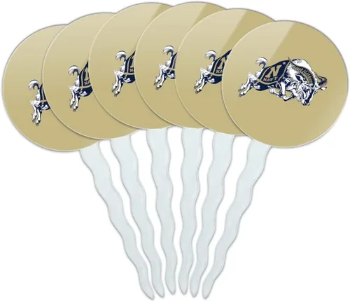 Vista 273 de Abilene Christian - Juego de 6 palillos para cupcakes con logotipo secundario