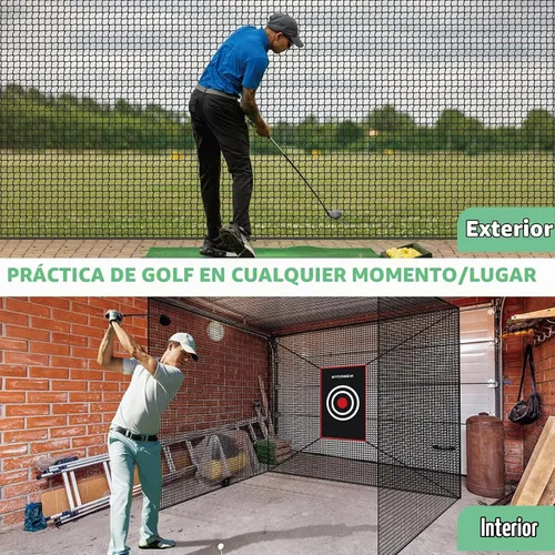 Vista 6 de Storgem Golf Batting Cage Net with Extra Striking Net, Frame NOT Included