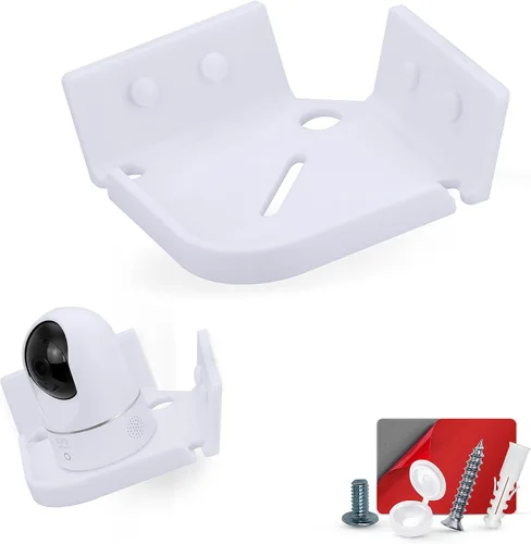 Vista 10 de BRAINWAVZ Estante flotante pequeño de 4 pulgadas, adhesivo y atornillado, para altavoces Bluetooth, cámaras, plantas, juguetes, libros y más, Blanco