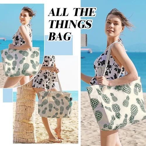 Vista 7 de Straw Beach Bags for Women, Tote Handbag Shoulder Bag for Women, Beach Straw Purse Buckets Summer Fashion Hobo Bags