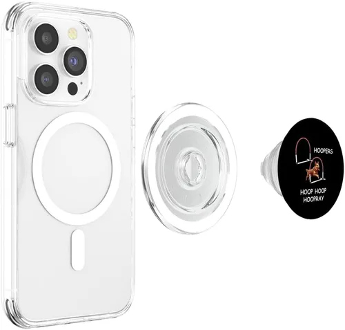 Vista 4 de Dog Agility - Aros para perros - Aussie Heeler - Hoop Hoop Hoopray PopSockets MagSafe PopGrip para iPhone