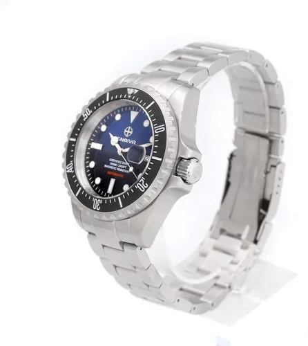 Vista 2 de ENRIVA - Reloj automático de buceo profesional para hombre, para buceo, con bisel de cerámica, con viento automático, para hombre