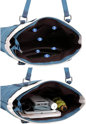 Vista 3 de VOGUZY Bolsa de lona para laptop para mujer