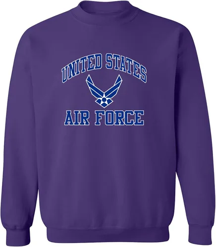 Vista 6 de zerogravitee Air Force Wings Sudadera con cuello redondo y estampado azul/blanco Azul marino