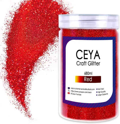 Vista 18 de Ceya - Polvo de purpurina holográfica ultra fina, 1.1 LB/17.63 OZ, color negro láser, 1/128' 0.008' 0.2mm, en masa para manualidades, resina, vasos