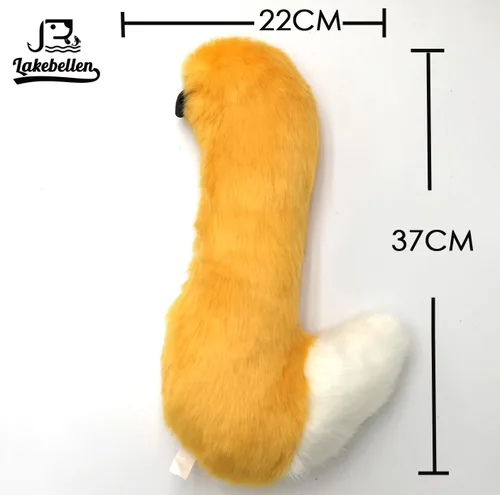 Vista 3 de Lakebellen Disfraz de gato y zorro de pelo sintético, ajustable, disfraz de anime, cosplay, fiesta de Halloween, para niños y adolescentes