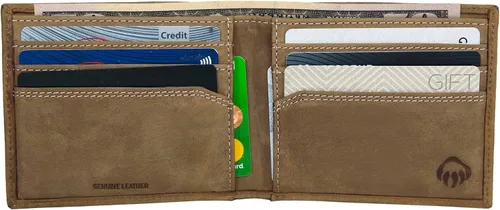Vista 3 de WOLVERINE Men's Bifold Wallet, Durable & Stylish, Available in Leather and Canvas Styles