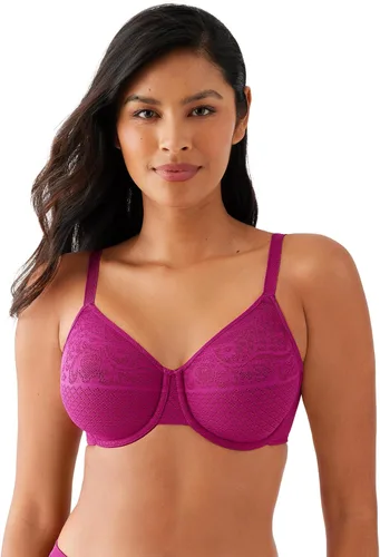 Vista 14 de Wacoal Brasier Reductor de Efectos Visuales Sin Forro con Aros de Cobertura Completa para Mujer, 857210 Negro