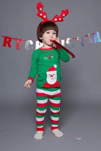 Vista 29 de VAENAIT BABY Infant Toddler Kids Adult Couple Family Matching Women Men Christmas Pjs Xmas Holiday Buffalo Plaid Pajama Set