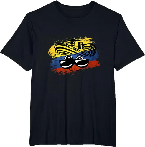 Vista 11 de Camiseta Colombiana para mujer y para hombre, Negro