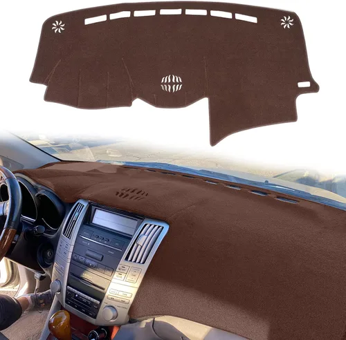 Vista 9 de Cubierta de tablero personalizada para Lexus RX330 2004-2006, RX350 2007-2009, RX400h 2006-2008, almohadilla de cubierta de tablero con orificios