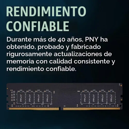 Vista 5 de PNY Kit de memoria de escritorio DDR4 de 16 GB (2 x 8 GB) 3200 MHz CL22