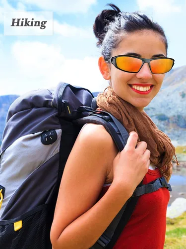 Vista 6 de Frienda Paquete de 6 lentes de sol deportivos polarizados para hombre multipack de ajuste sobre gafas de sol deportivas para hombre