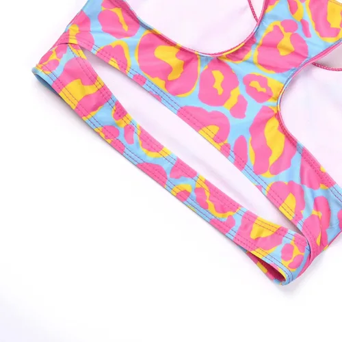 Vista 5 de Perfashion Trajes de baño de dos piezas para niñas, tankini y deportes de playa