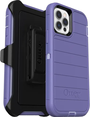 Vista 9 de Funda OtterBox Defender Series para iPhone 12 e iPhone 12 Pro (Solamente) - Clip de Funda Incluido - Protección Antimicrobiana - Empaque al Por