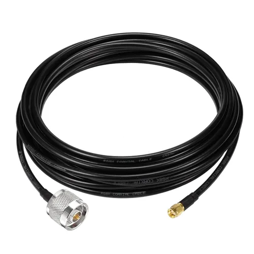 Vista 11 de Superbat Cable adaptador SMA a N de 12 pies RG58 N macho a SMA Macho Cable 50 ohm
