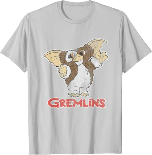 Vista 18 de Gremlins Camiseta Gizmo y Logo, Negro, S