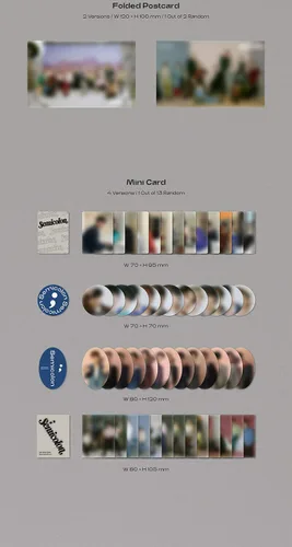 Vista 4 de SEVENTEEN - ; [SEMICOLON] Special Album RANDOM VER. 1ea CD+72p Photo Book+1ea Folded Poster(On pack) +1ea Mini Card+1ea Sticker+2ea Photo