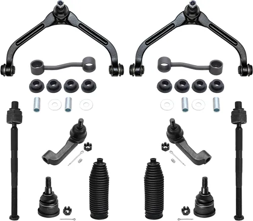 Vista 99 de Detroit Axle - Kit de extremo de 12 piezas para Ford Explorer Mercury Mountaineer 1998-2001 1999 2000, 2 brazos de control delanteros superiores