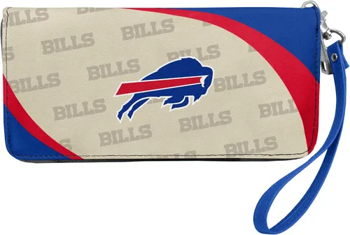 Vista 18 de Cartera organizadora NFL de cierre curvo, negro Pittsburgh Steelers