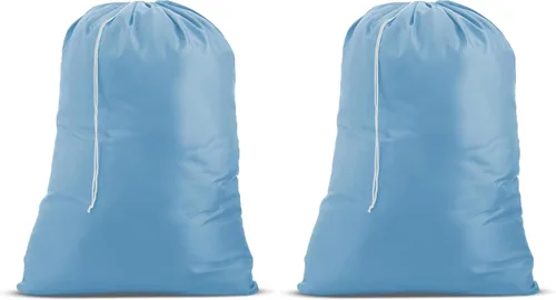 Vista 29 de Resistente bolsa comercial en tamaño jumbo para lavandería 22"x32" XL Nylon Laundry Bag, Locking Drawstring, Machine Washable, Heavy Duty, Travel