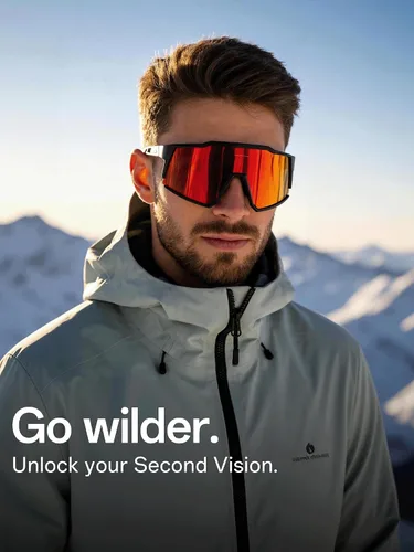 Vista 7 de KAPVOE Gafas polarizadas con 1 lente o 4 lentes de protección UV para mujeres y hombres, gafas de sol para ciclismo, marco TR90, para deportes