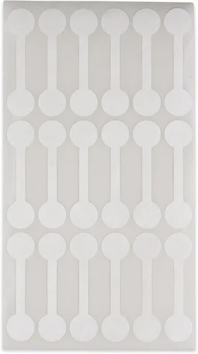 Vista 10 de CuteBox - Etiquetas de reparación, precio e identificación de joyas, 1000 unidades, mancuerna blanca rectangular Tyvek, autoadhesivas para anillos
