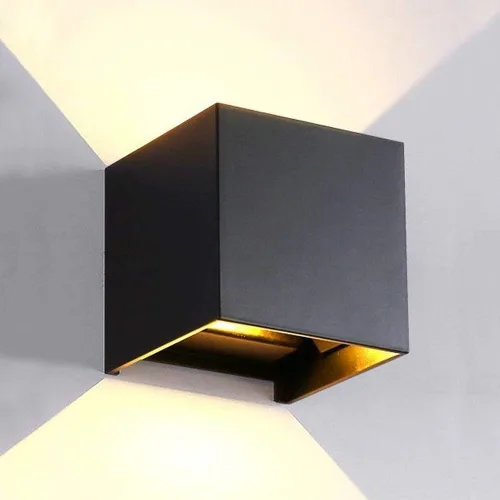 Vista 9 de Lámpara de pared LED impermeable de aluminio, luz impermeable para exteriores, 20 W, 100-277 V, 2800K-3000K (no regulable), luz de pared