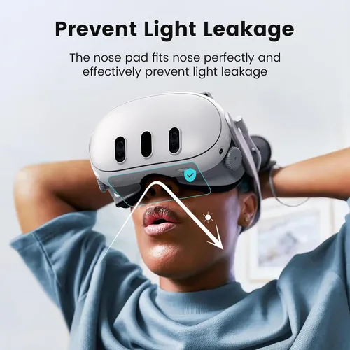 Vista 6 de Cooling Gel Face Pad Cover for Oculus Quest 3, Facial Interface with 2 Replacement Soft Face Cushion Pad, Including Anti-Leakage Nose Pad and Lens