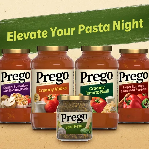 Vista 5 de Salsa de pesto de albahaca Prego, frasco de 8 oz