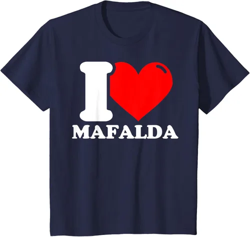 Vista 27 de Camiseta I Love Mafalda, Negro