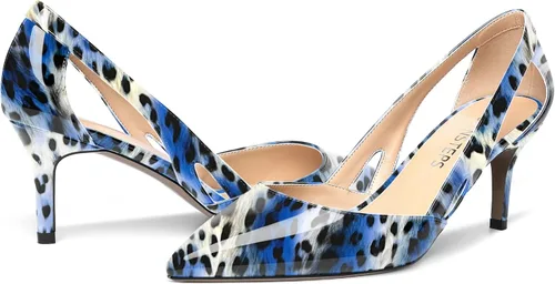 Vista 6 de Zapatos de tacón medio para mujer, con puntera puntiaguda, de 2.5 pulgadas
