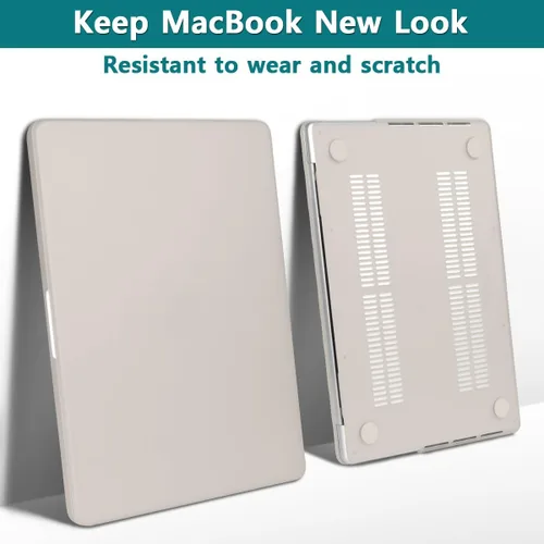 Vista 3 de Teryeefi Funda compatible con M3 MacBook Air de 15 pulgadas 2023 2024 versión A3114/A2941, carcasa rígida de plástico con cubierta de teclado