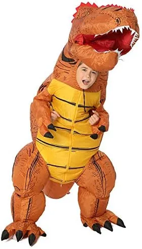 Vista 2 de JYZCOS Inflatable Dinosaur Costume Air Blow Up Fancy Dress