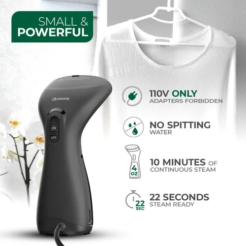 Vista 3 de Vaporizador para ropa de tela de vapor para viajes y tamaño mini ropa de mano vaporizadores para ropa de viaje de tela regalos de mujer