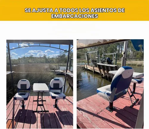 Vista 7 de Base de asiento para asiento de barco, pedestal de asiento de barco de primera calidad, ideal para entusiastas de la navegación y la pesca
