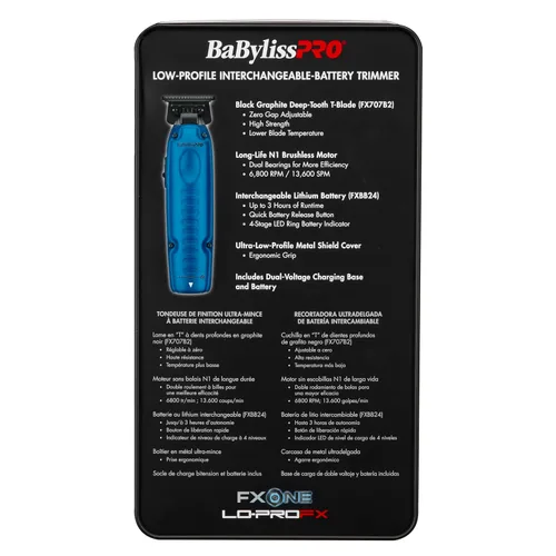 Vista 5 de BaBylissPRO FXONE LO-PROFX - Recortadoras inalámbricas profesionales para hombre con batería intercambiable