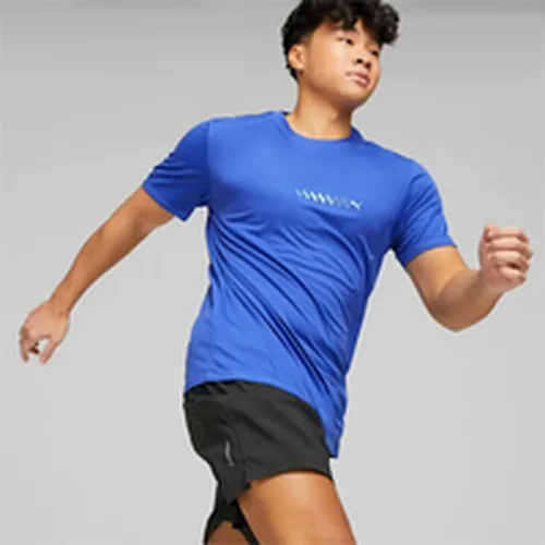 Vista 19 de Camiseta de Manga Corta Hombre Puma Run Favorite Logo Azul