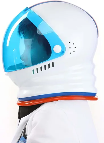 Vista 5 de Blue Astronaut Helmet Costume Accessory for Space Themed Costumes & Parties ? Space Explorer Plastic Helmet